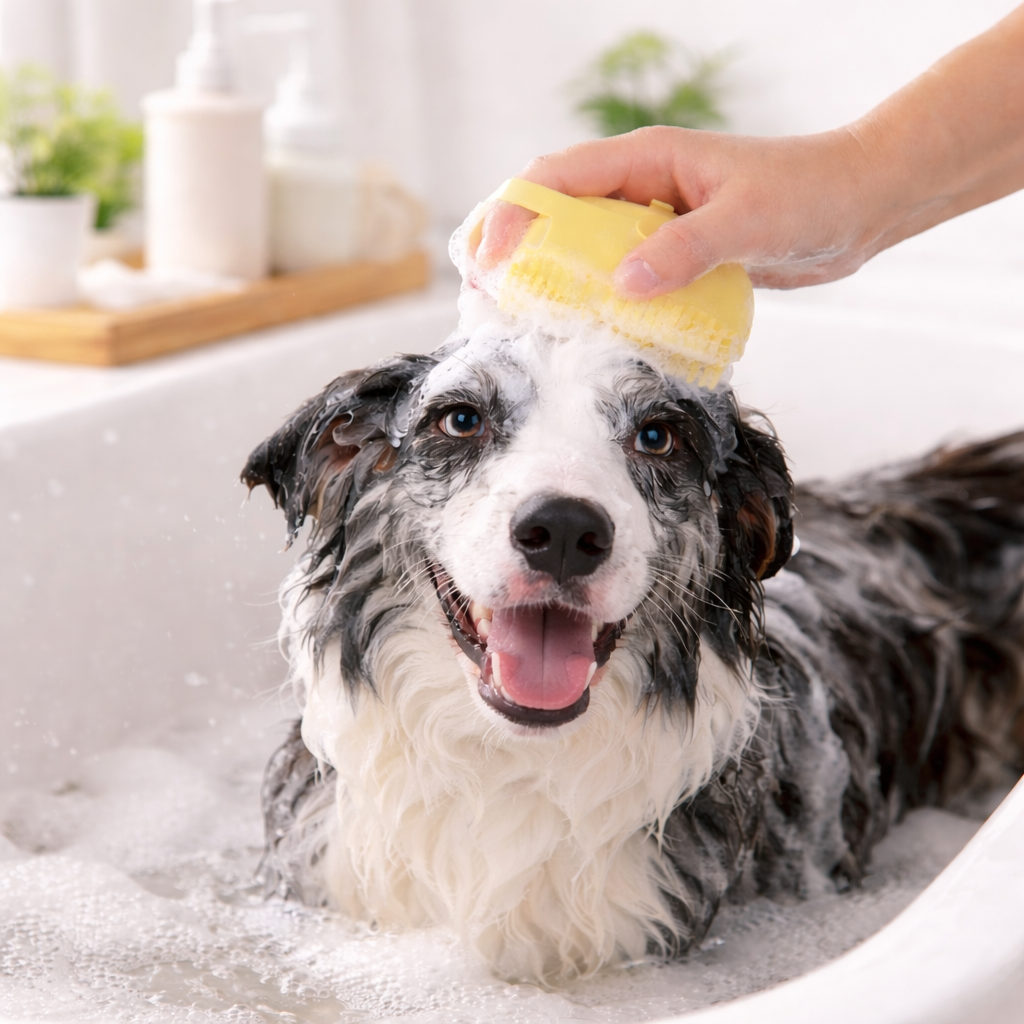 Hund baden und waschen – wie oft und womit?