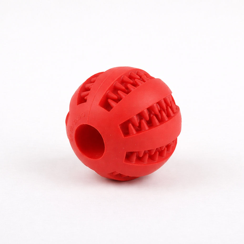 Futter-Kau-Ball in Rot