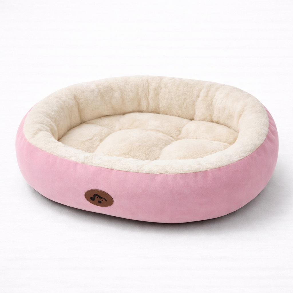 Waschbares Hundebett in Rosa