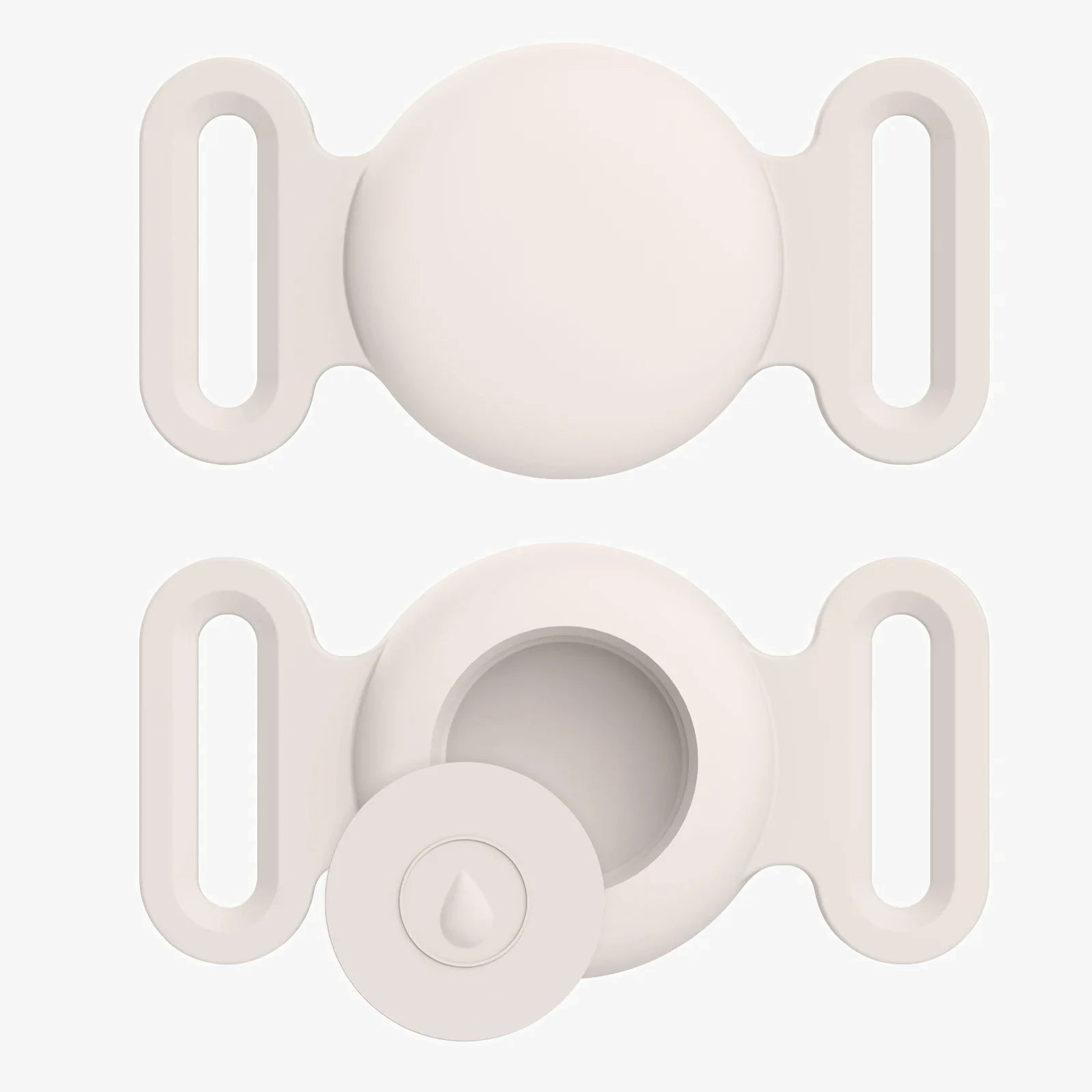 Halterung kompatibel mit AirTag in Taupe