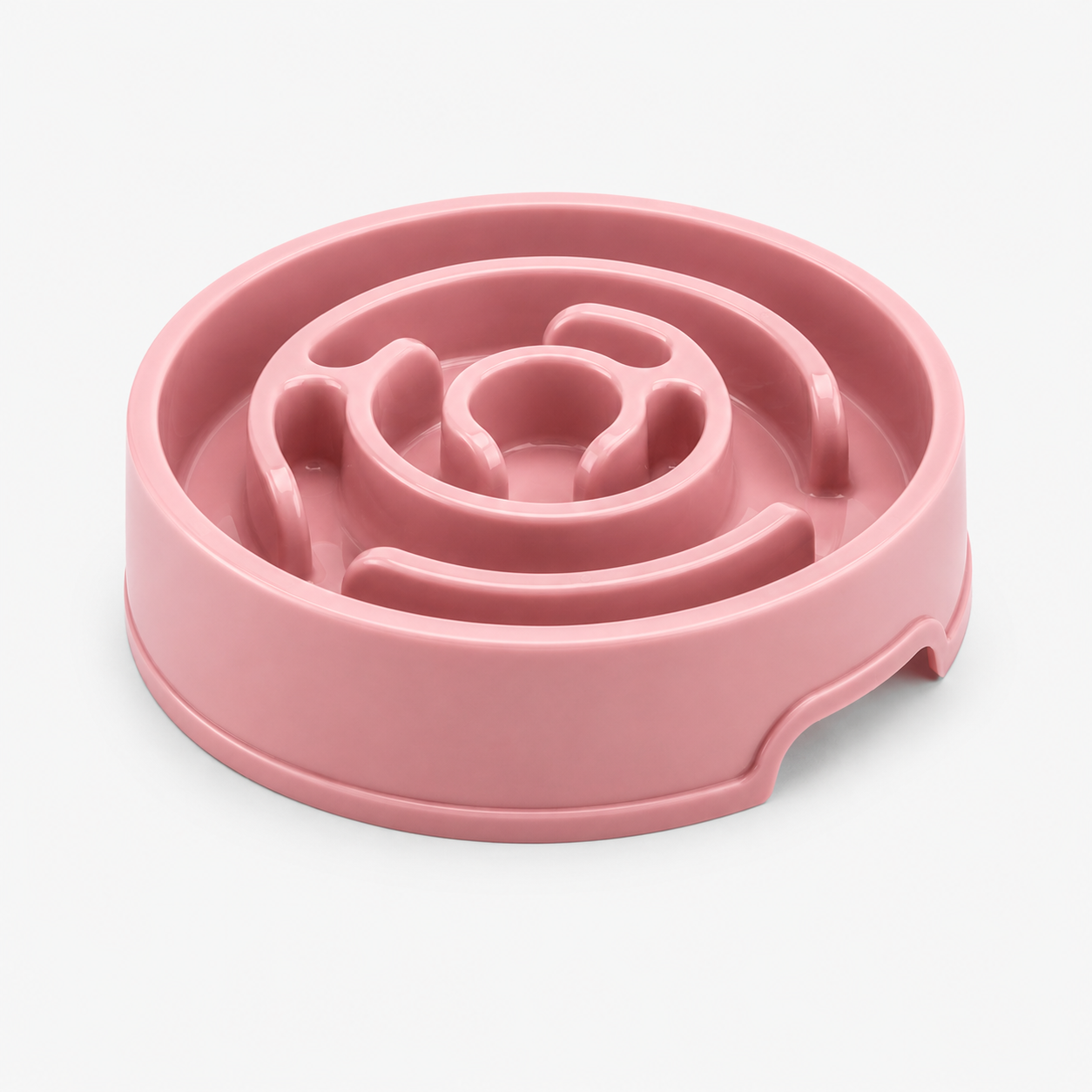 Anti-Schling-Napf für Hunde in der Farbe Rosa, aufgeklappte Ansicht