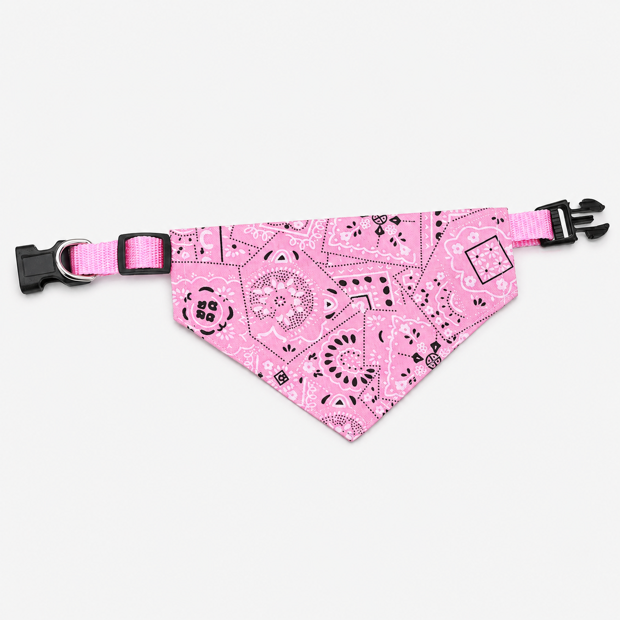 Verstellbares Halstuch für Hunde in Rosa