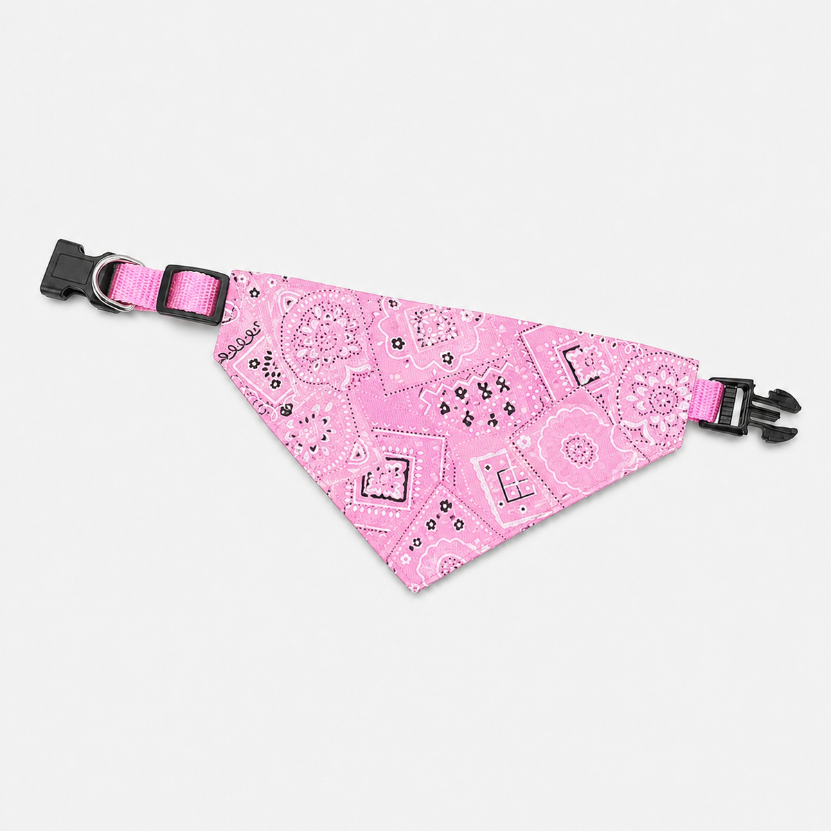 Verstellbares Halstuch für Hunde in Rosa