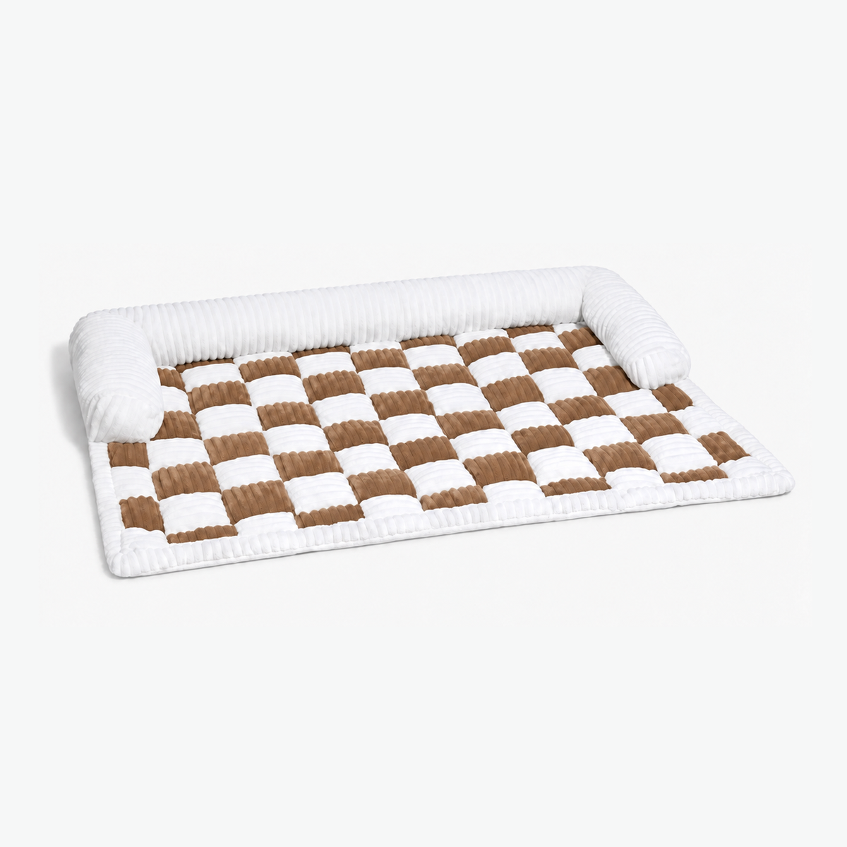 Hundedecke Schachbrett Camel