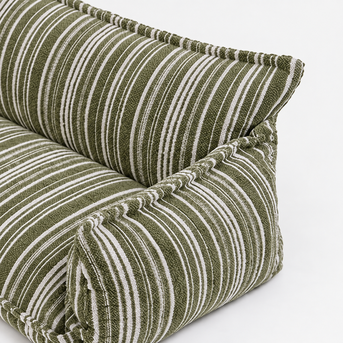 Hundesofa gestreift Detail Stoff