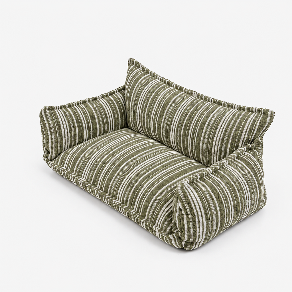 Hundesofa gestreift