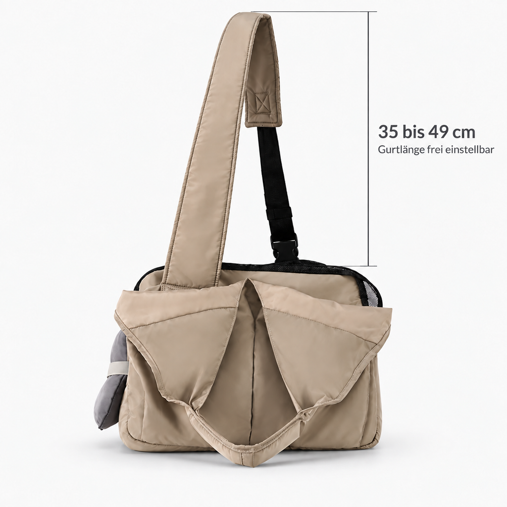 Hundetasche Gurtlänge 35 bis 49 cm, frei einstellbar