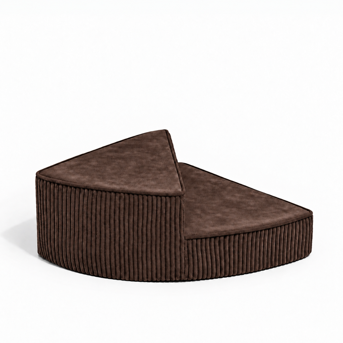 Hundetreppe Cord Braun Aufgang links 2 Stufen