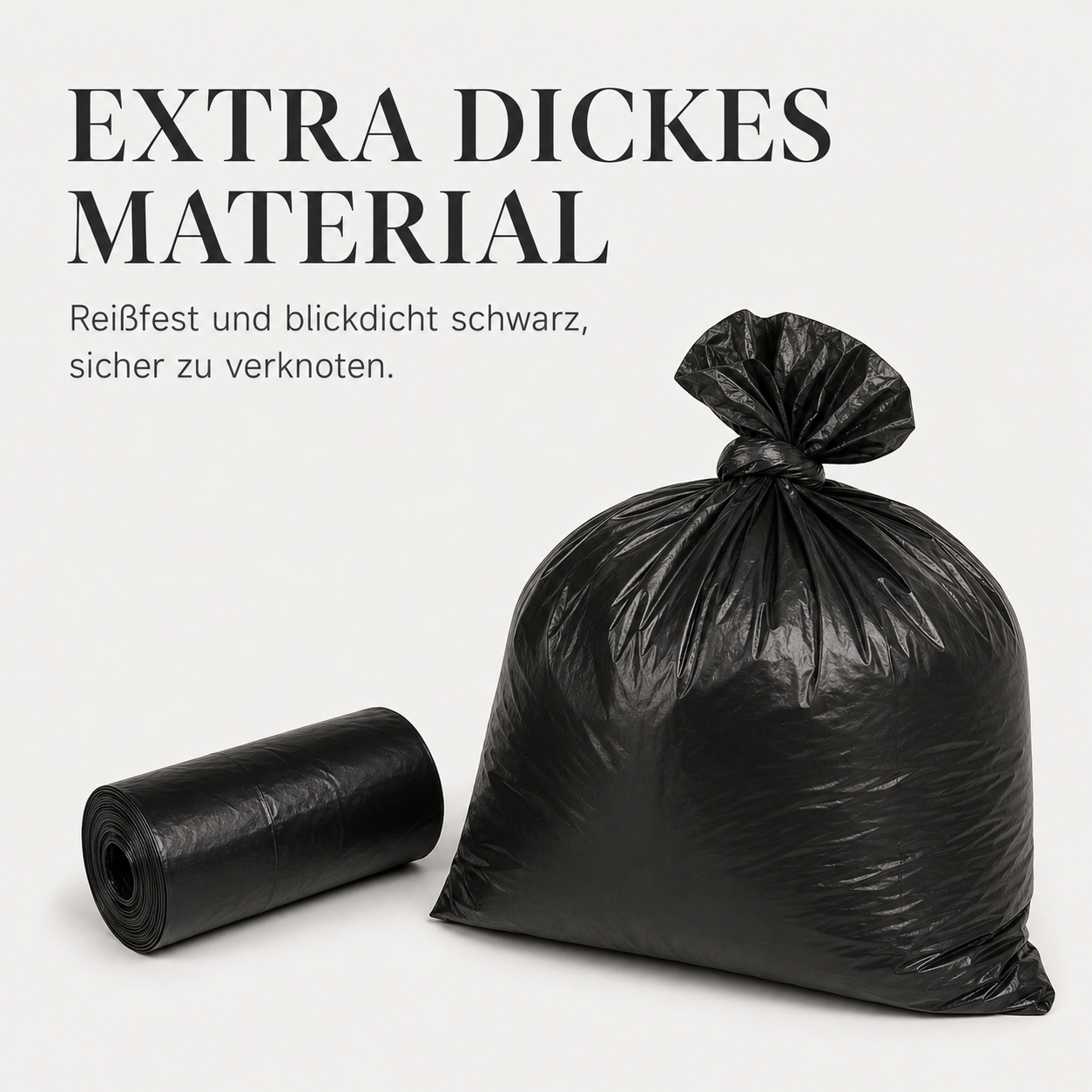 Kotbeutel aus extra dickem, blickdichtem Material