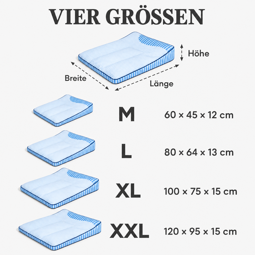 Kühlmatte Hund Größen