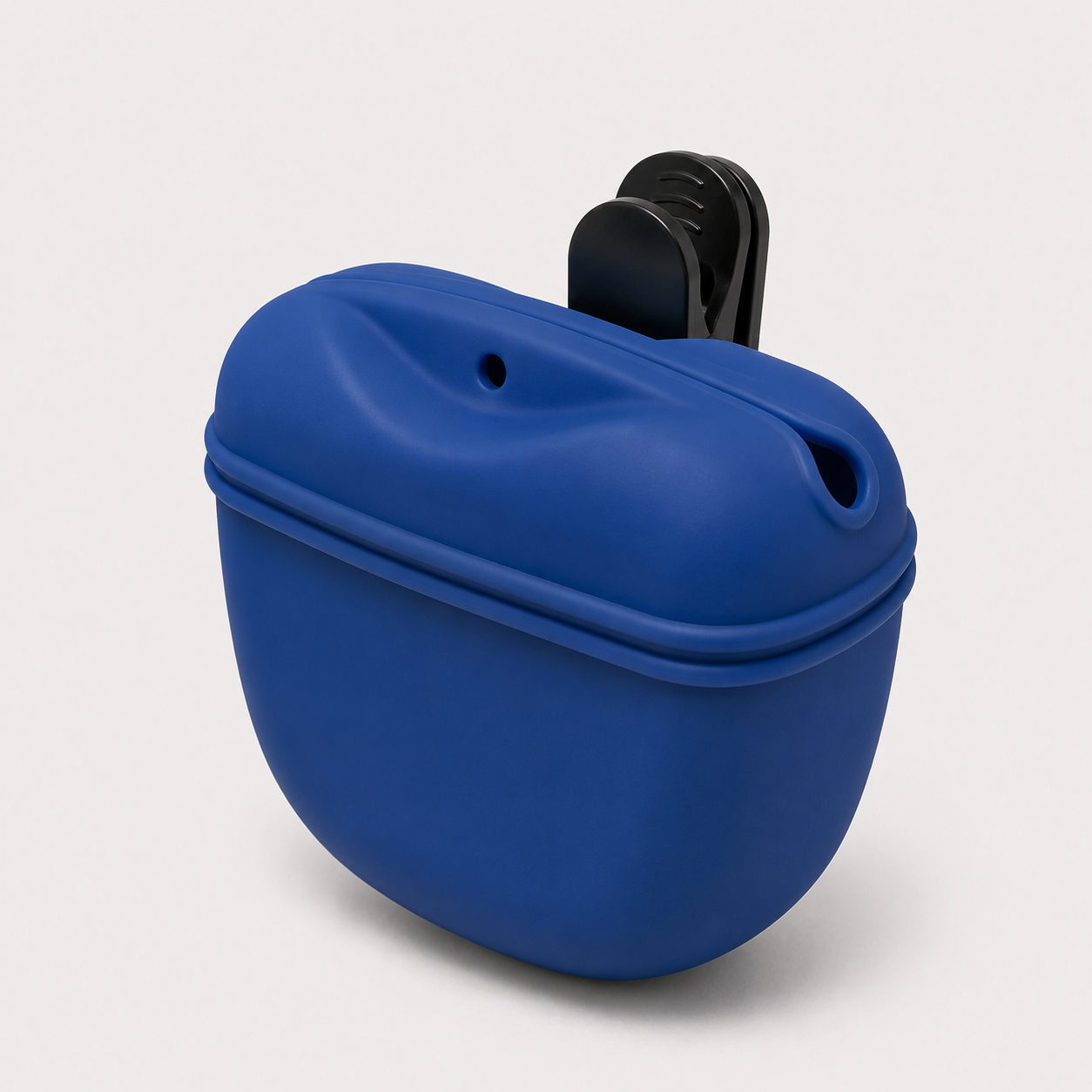 Leckerlie-Tasche für Hunde in Royalblau mit schwarzem Gürtel-Clip