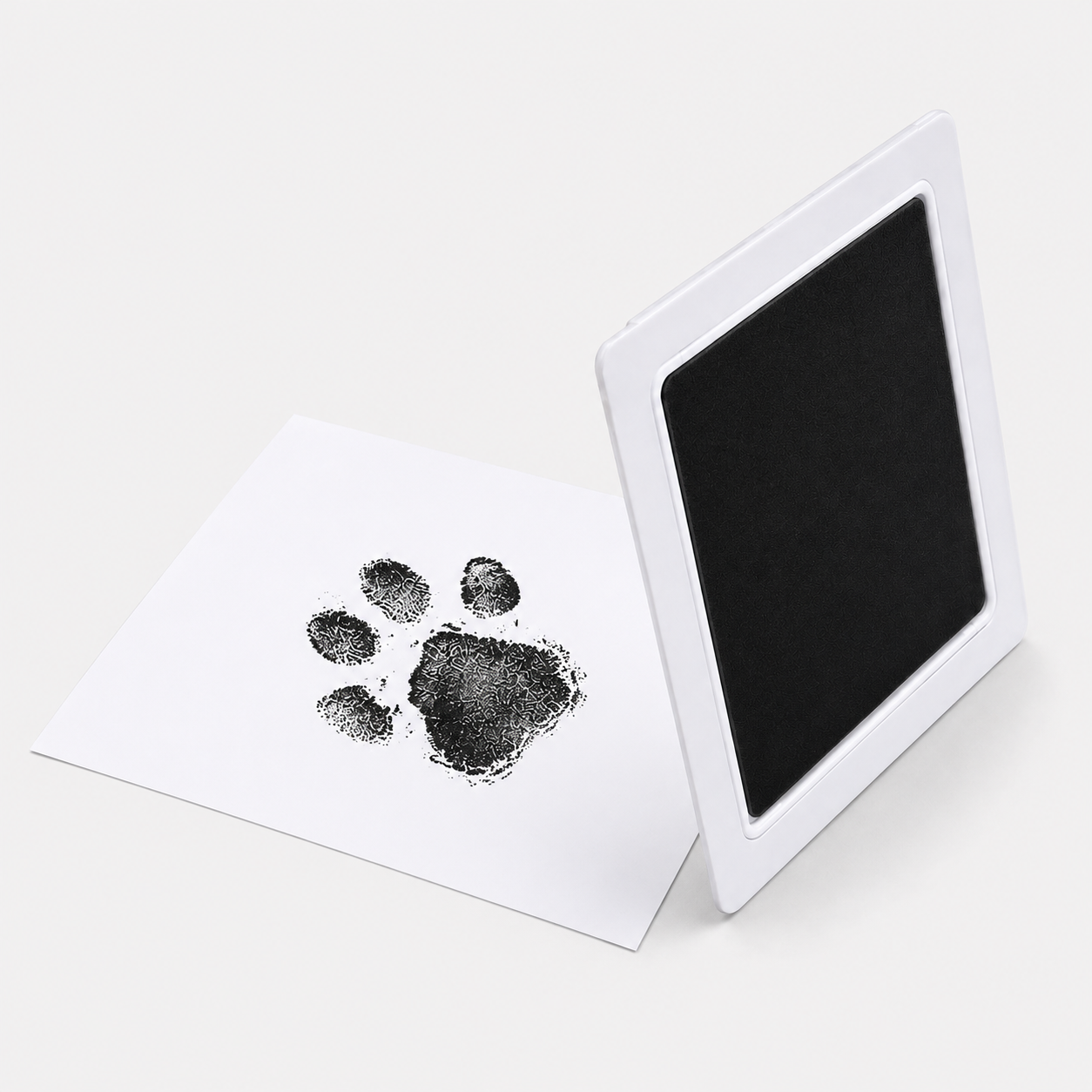 Pfotenabdruck-Set für Hunde mit tintenlosem Stempelkissen und Karten zum Beschriften