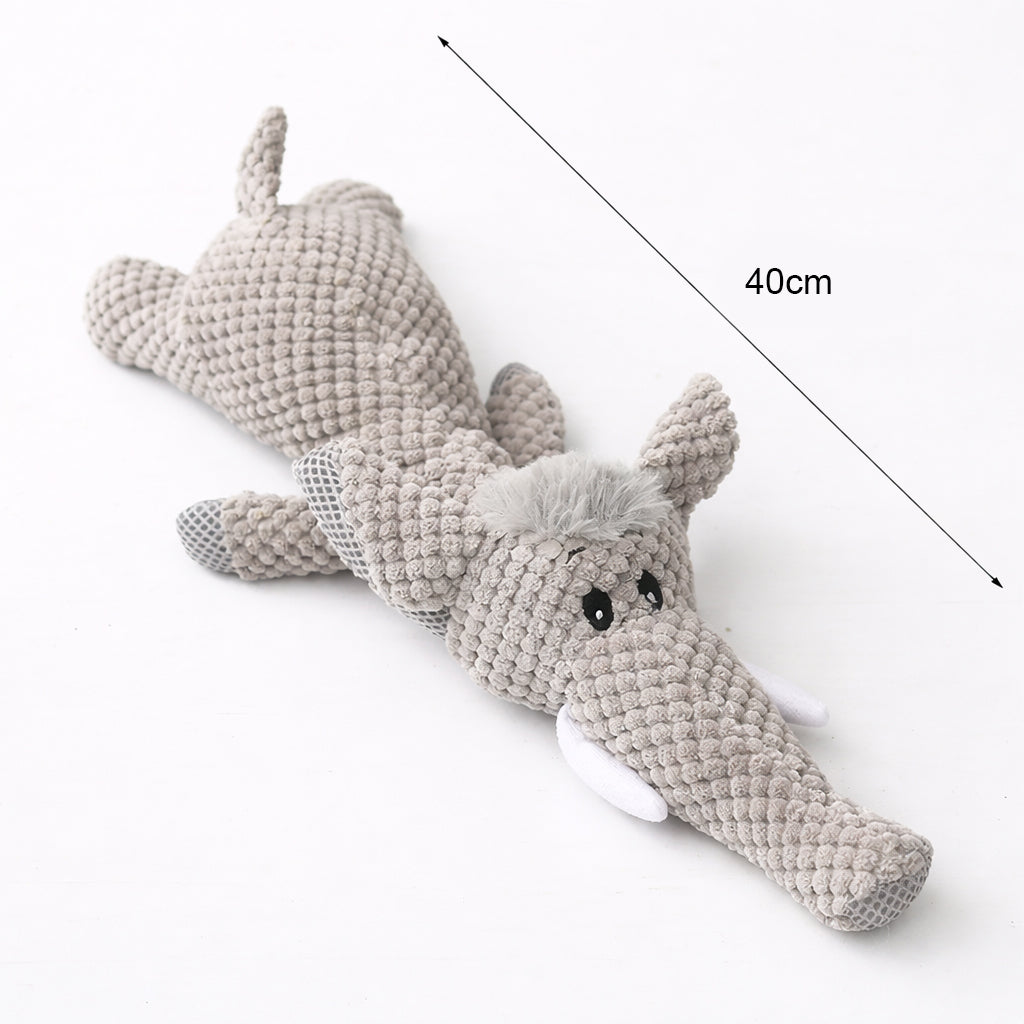 Kuscheltier Elefant mit Maßangaben