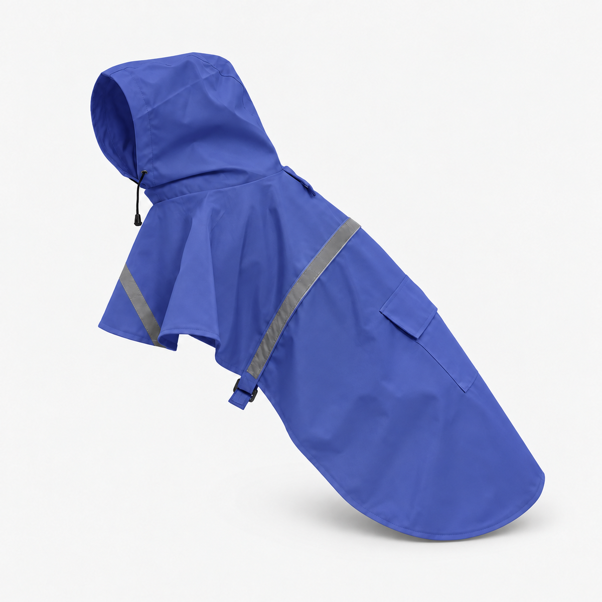 Regenmantel Hund in Blau