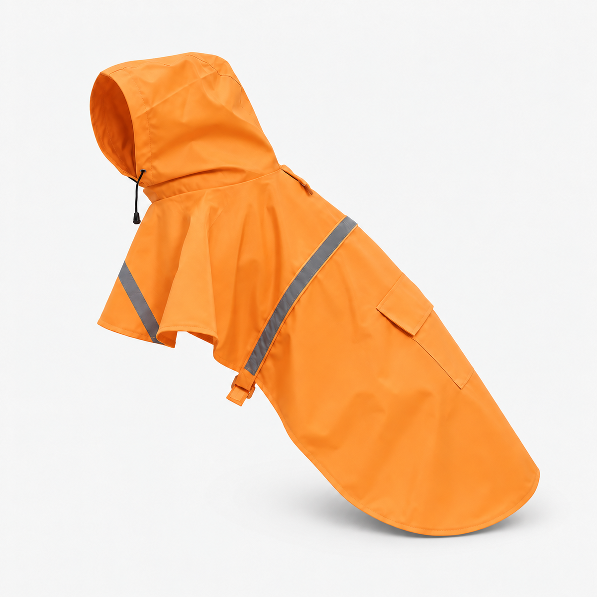 Regenmantel Hund in Orange