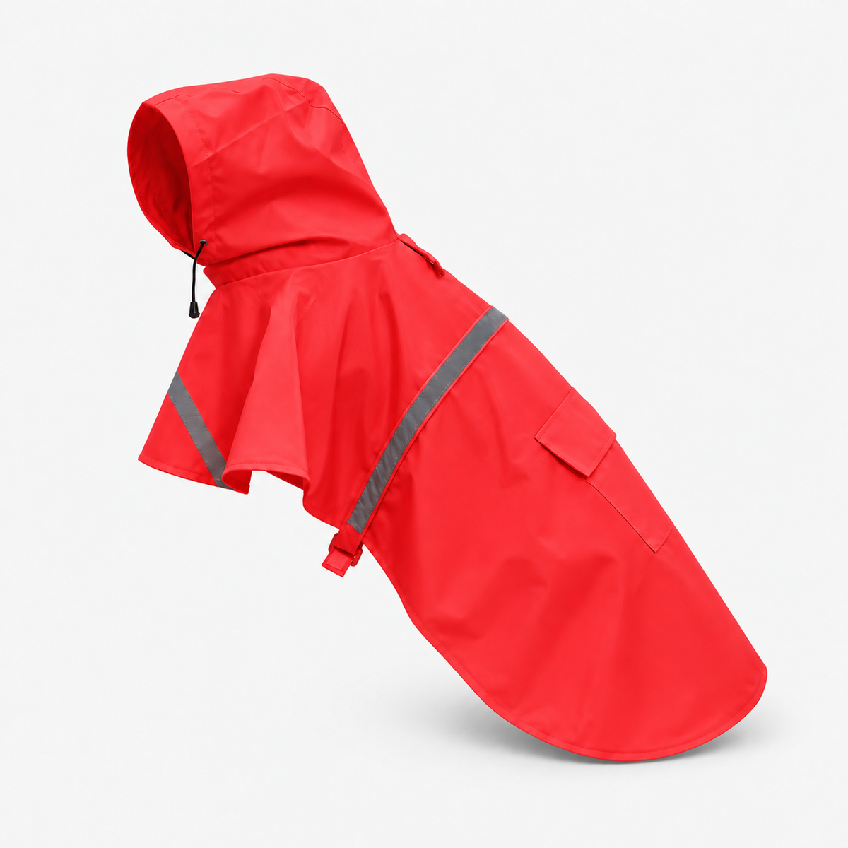 Regenmantel Hund in Rot