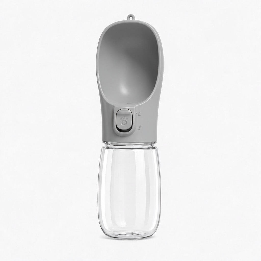 Trinkflasche für Hunde in Grau, 550 ml
