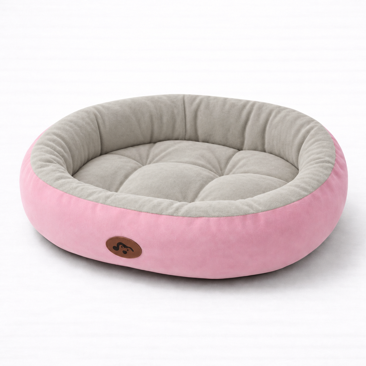 Waschbares Hundebett Vierjahreszeiten in Rosa
